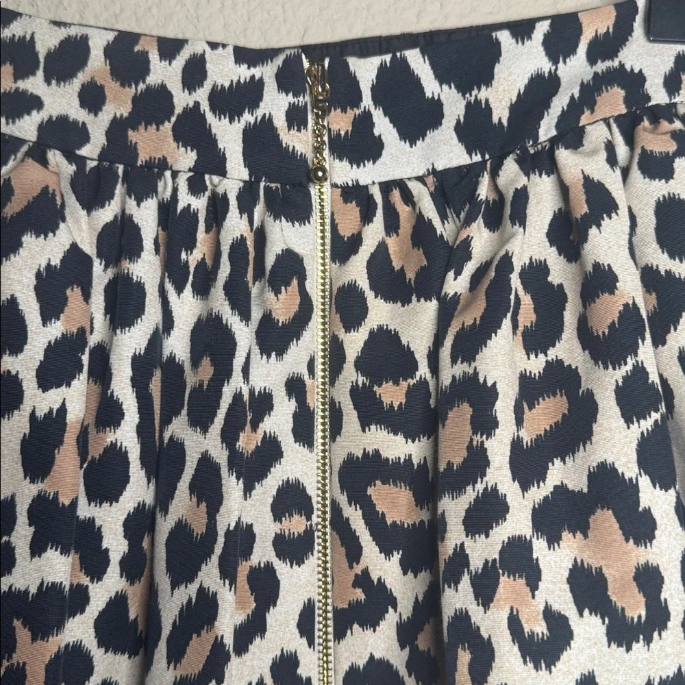 Kate Spade Coreen‎ Skirt the Rules Leopard Print Mini Skirt Size 8
